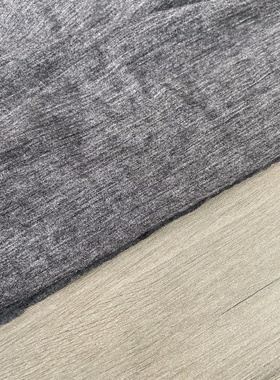 灰色羊毛混纺弹力柔软亲肤针织面料设计师T恤打底衫圆筒布料