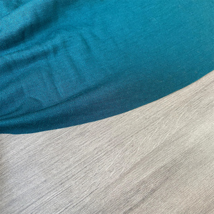 孔雀绿双面针织丝光羊毛100%弹力面料春夏秋设计师T恤布料