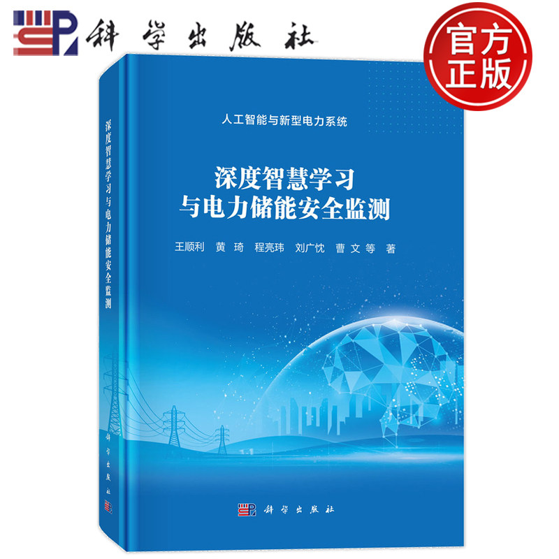 现货速发】深度智慧学习与电力储能安全监测 王顺利 黄琦程亮玮刘广忱曹文 著 科学出版社 9787030830685 人工智能与新型电力系统