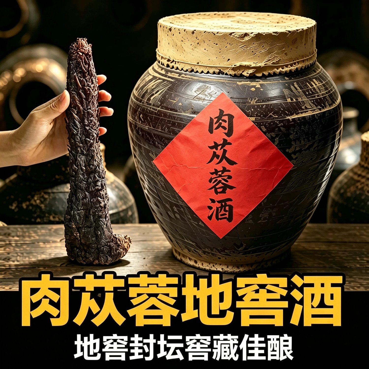 肉苁蓉黑玛咖地窖酒10斤40度