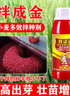 小麦拌种剂玉米花生大豆水稻拌种剂微生物菌剂增产抗病防虫肥料