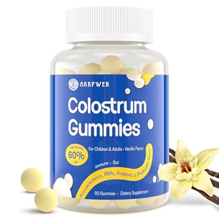 Bovine Colostrum Supplement Gummies - with 60% Highest Ig