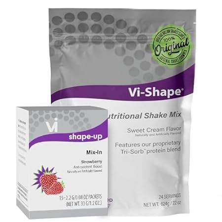 Strawberry + Vi-Shape - 1 Shake Pouch (24 Servings) + 1 B