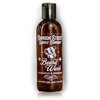 Damson Street Supply Co. Beard Wash – 4 oz， Eucalyptus an