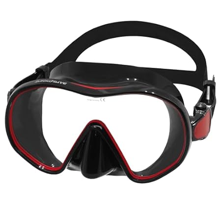 HydroSeal Diving Mask - 1 Window， Panoramic Wide View， An
