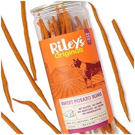 Riley's Slims Dried Sweet Potato Dog Treats - Dehydrated