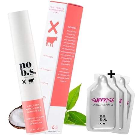 No BS Collagen Face Moisturizer With SPF 20. Daily Face M