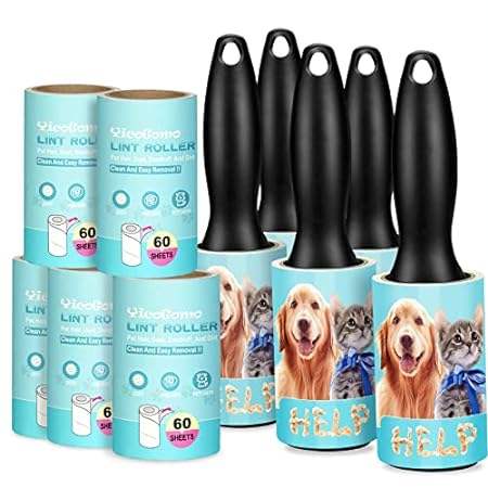 Extra Sticky Lint Roller Mega Value Set - 5 Handles + 10