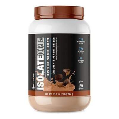 NutraOne IsolateOne Whey Isolate Protein Powder 100% Pure