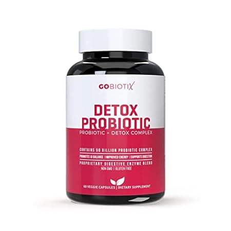 GOBIOTIX Detox Probiotic Supplement with Digestive Enzyme