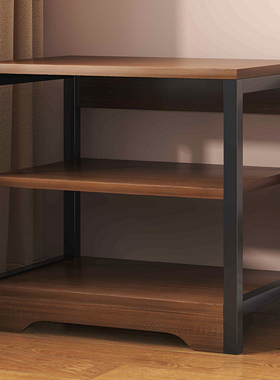 书架落地置物架客厅收纳层架沙发旁角落多层展示架子小型简易矮书