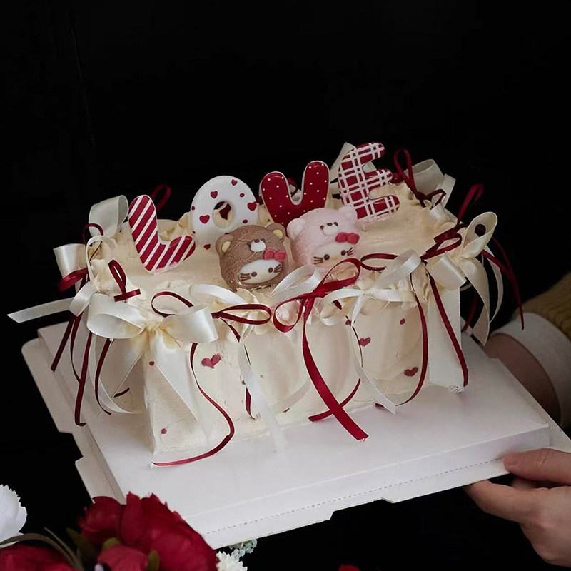 2.14情人节可爱蝴蝶结KT猫蛋糕装饰摆件love亚克力情侣表白插件,节庆用品/礼品,蛋糕/烘焙装饰用品,淘宝优惠券,粉丝福利购,淘宝优惠卷