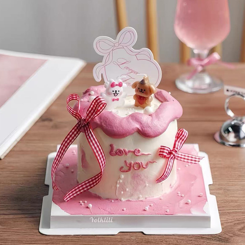 网红情人节快乐蝴蝶结爱心卡片蛋糕装饰情侣告白小狗蜡烛装扮插件,节庆用品/礼品,蛋糕/烘焙装饰用品,淘宝优惠券,粉丝福利购,淘宝优惠卷