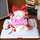 2.14网红情人节许愿塔蛋糕装 饰love亚克力蝴蝶结皮尼绳丝带装 扮