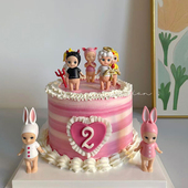 2026创意情人节天使恶魔娃娃蛋糕装 饰摆件丘比特定情娃娃烘焙装 扮