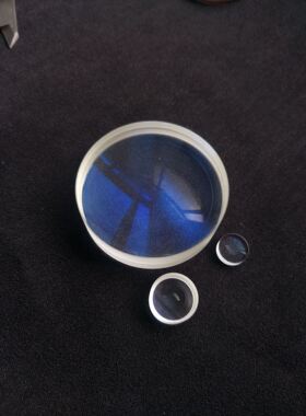 直径26MM焦距53MM光学胶合透镜材质H-ZF13+ZK3件号870+871