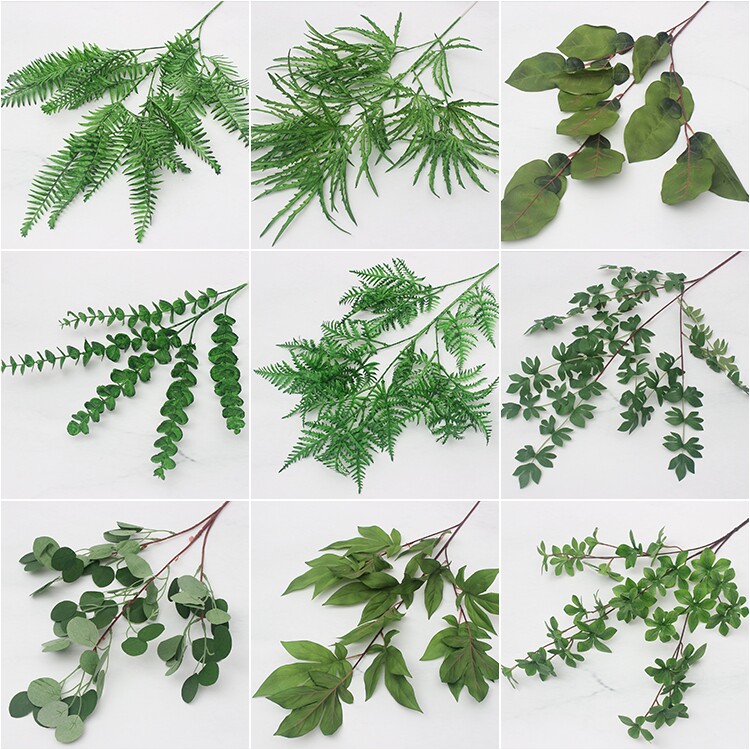 当天发货婚庆白绿森系绿植仿真花