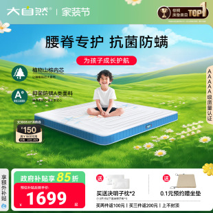 大自然抑菌防螨植物山棕儿童青少年卧室家用山棕护脊床垫 热销