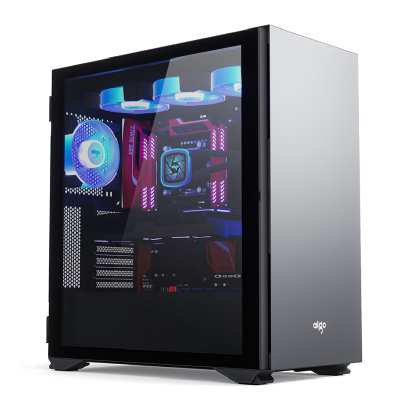 爱国者yogo k1组装台式机电脑全侧透明eatx360水冷主机箱atx外壳