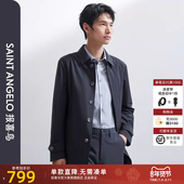 中长款 风衣翻领上衣男 新款 休闲时尚 抗皱四面弹 报喜鸟2024春季