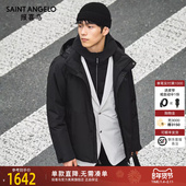 休闲白鹅绒羽绒服工装 风外套 2025新款 男士 三防科技 报喜鸟冬季