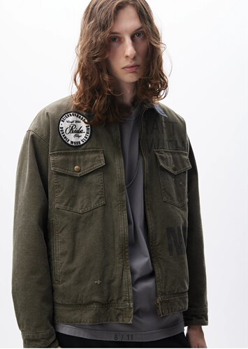 社长NELGHBDRHODD羊毛内里工装四袋洗水夹克nbhd24aw洗水外套