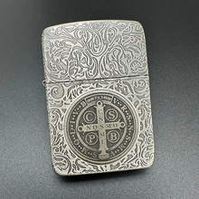 ZIPPO正品之宝打火机 千语原版贴章DIY 1941银色康斯坦丁 白铜章