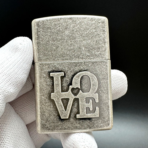 ZIPPO正品之宝打火机古银LOVE