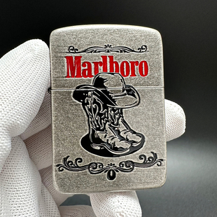 ZIPPO正品之宝打火机 千语原版复古DIY 1941古银万宝路西部牛仔
