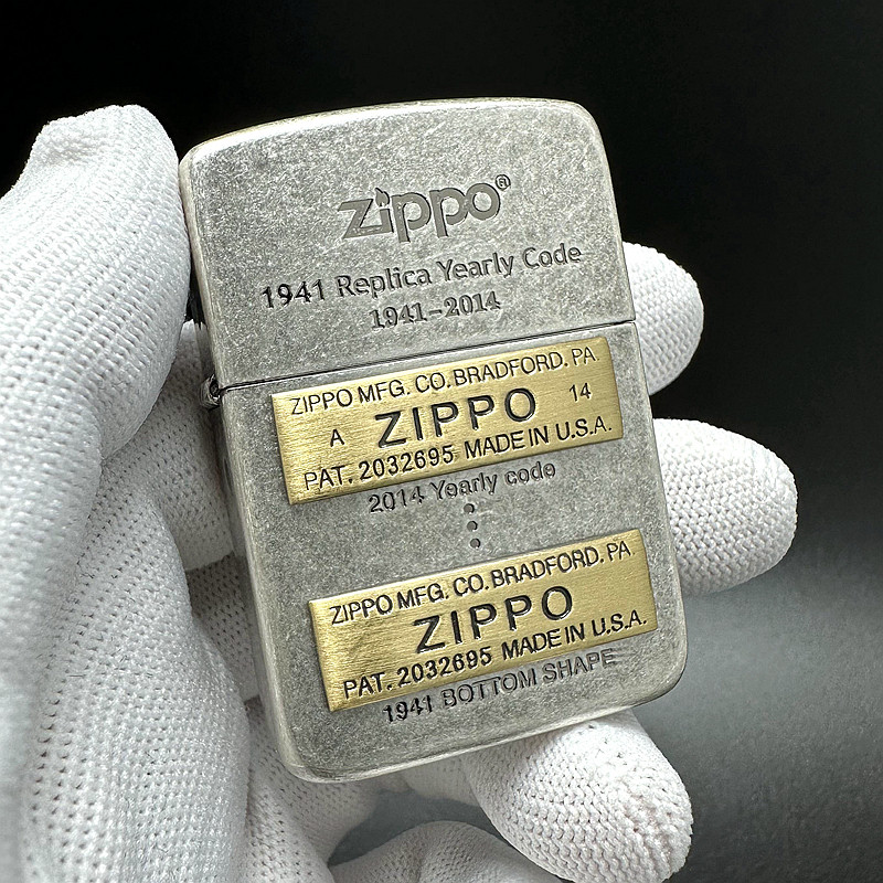 ZIPPO正品之宝打火机 韩版原版贴章 底标演变史 1941古银二代标