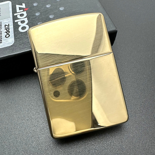 ZIPPO正品 美版 原版 169盔甲黄铜镜面光板 之宝打火机
