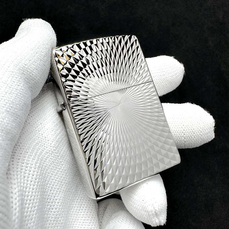 ZIPPO正品之宝打火机 日版原版常规 银色 双面太阳花2EP-2D/C B