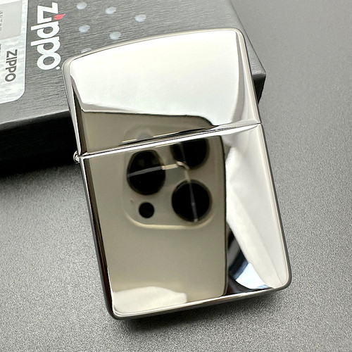 ZIPPO正品之宝打火机167镀铬镜面