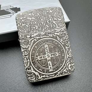 ZIPPO正品之宝打火机 千语原版DIY 1941古银康斯坦丁双面十字架