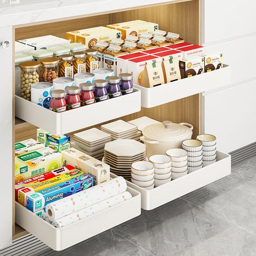 免打孔柜内抽屉收纳神器