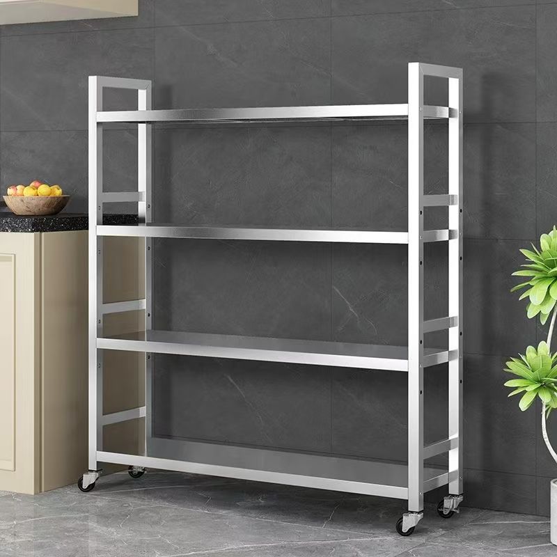 不锈钢厨房夹缝置物架多功能收纳