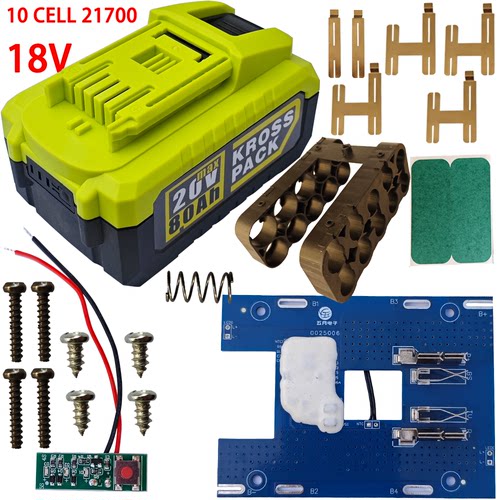 适用于worx 18V  10 CELL 21700 Battery pack kits