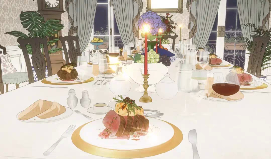 【acon3d】美丽浪漫的巴黎公寓-餐厅