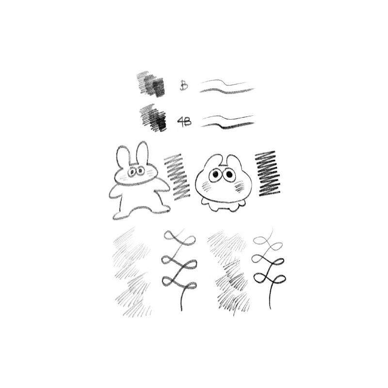 csp笔刷粗糙铅笔2支笔刷 csp笔刷优动漫笔刷