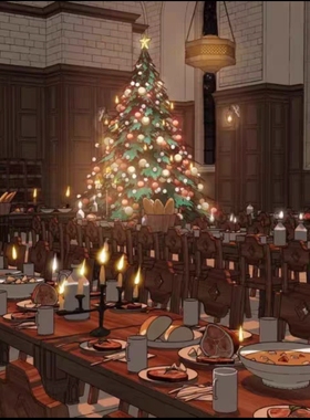 【acon3d】圣诞树-雪球套装 *注：背景不包含在此套装内