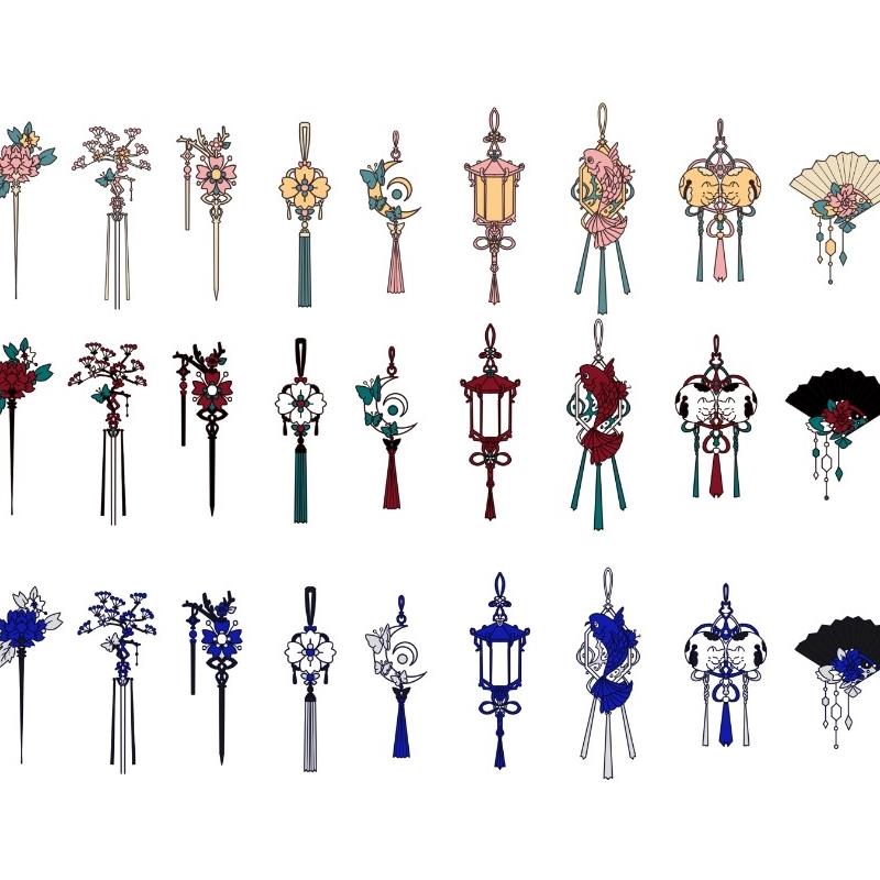 【csp笔刷】简单古风配饰