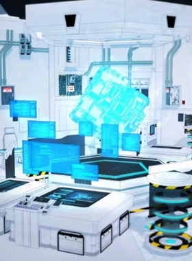 【acon3d】成为废墟的科幻反乌托邦隐藏的地下实验室