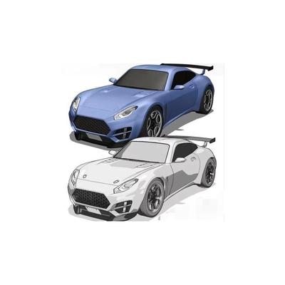 CSP模型跑车模型1个CLIP格式容量20.3M百度网