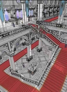 【acon3d】中世纪歌德，中世纪教堂模型