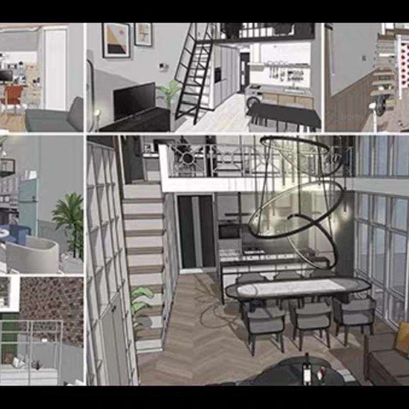 【acon3d 】acon3d 6种复式一居室套餐包含普通复