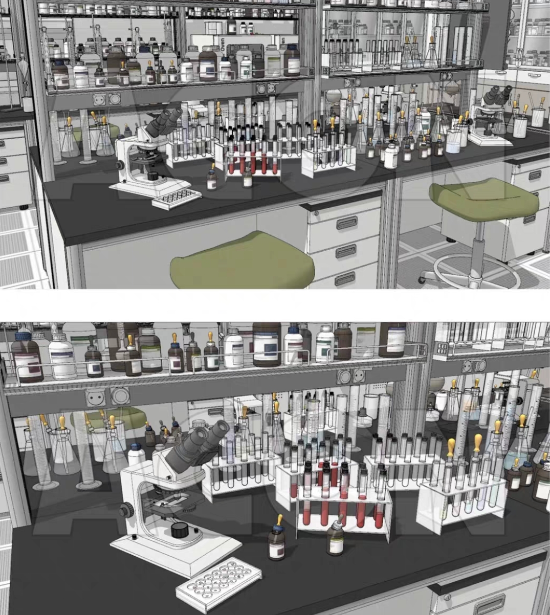 【acon3D模型】实验室  共计1个文件  标价可直拍