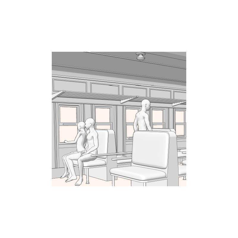 CSP 火车 车厢 列车 走道 动车 3D 模型 优动漫 素