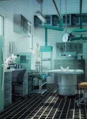 acon3d  现代警局解剖室_手术室_实验室SU模型