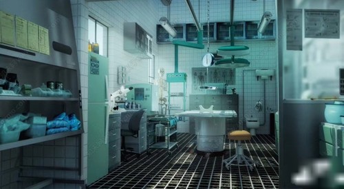 acon3d  现代警局解剖室_手术室_实验室SU模型