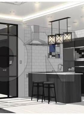 【自购回血】su模型acon3D模型M096写字楼